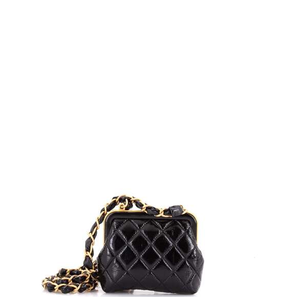 Chanel Bow Frame Clutch With Chain #243636C39B - Picture 3 of 6